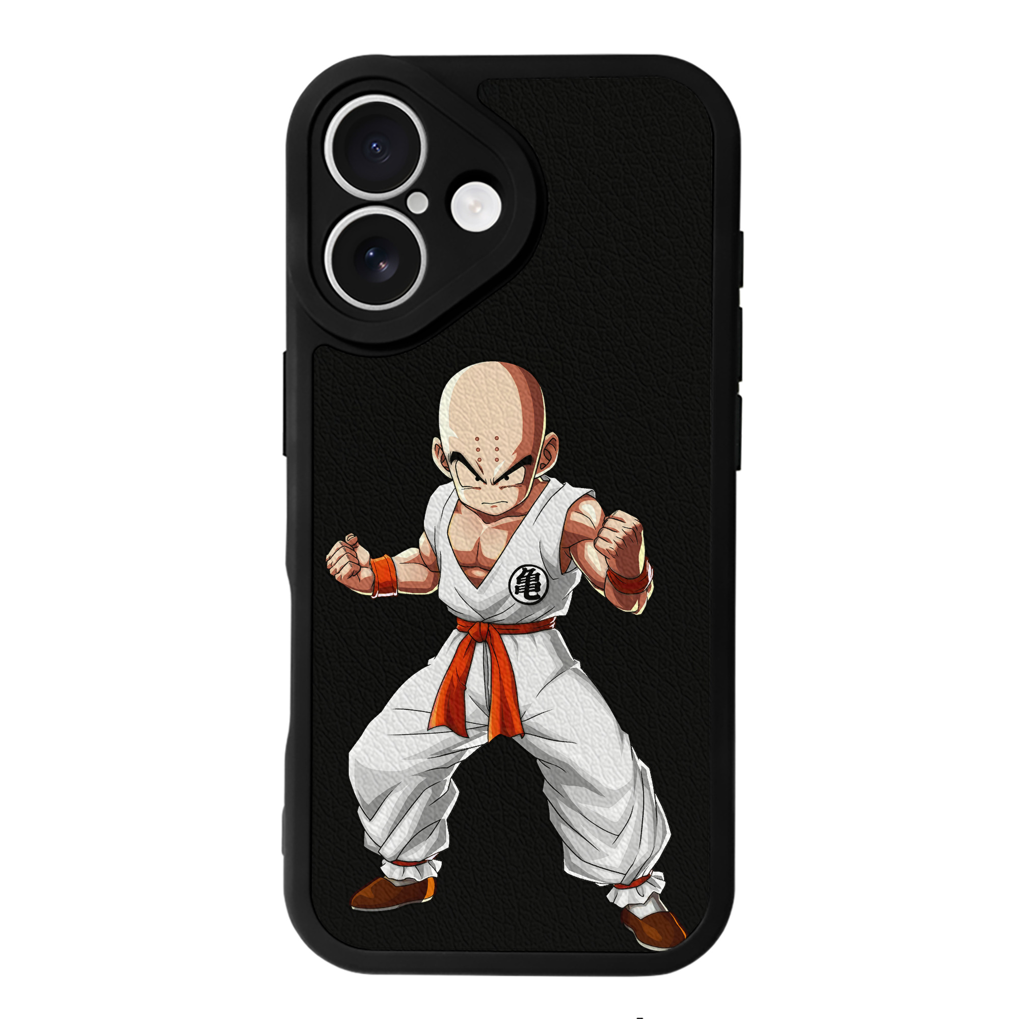（画像用） ドラゴンボール クリリン DRAGON BALL krillin 【iPhone 16シリーズ対応】シリコンスマホケース（レザー調） 材質：シリコン